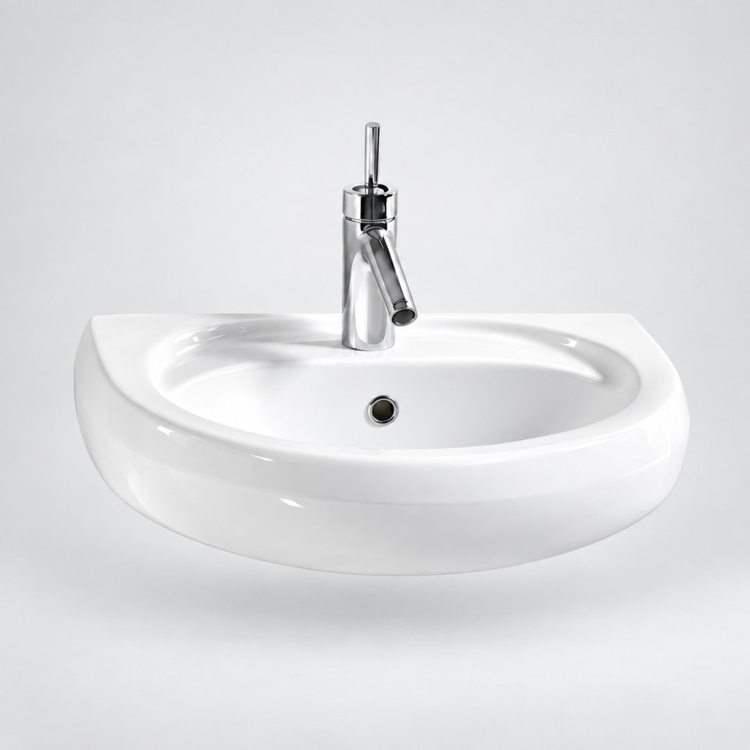 Sonet REPOSE, washbasin with pedestal (view 4)